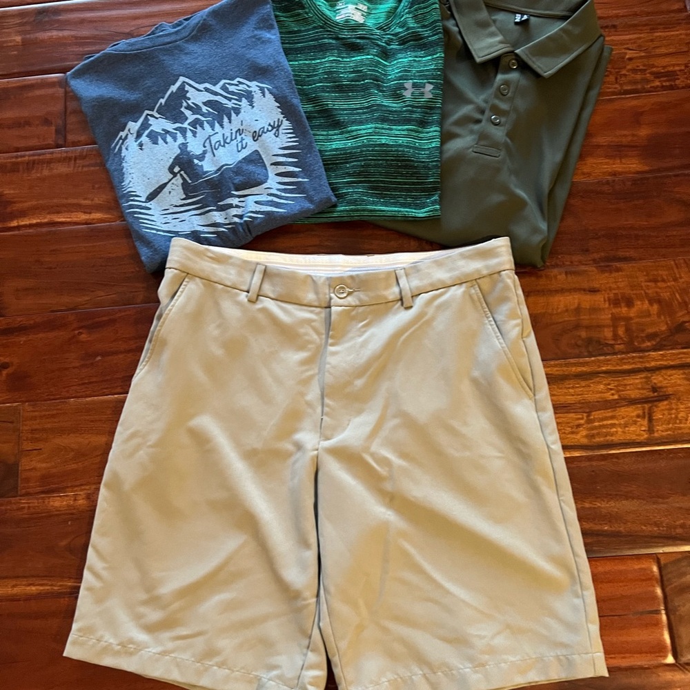 Men's Casual Shorts and Shirts Set